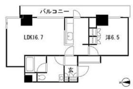 パークキューブ愛宕山タワー 2205 間取り図