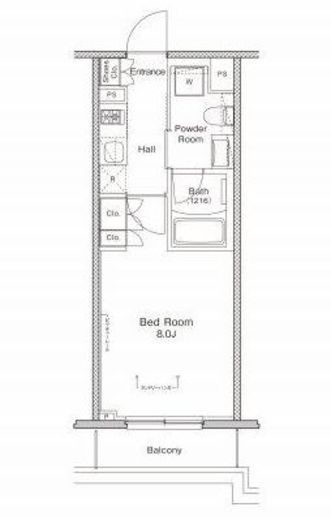 プラウドフラット渋谷富ヶ谷 407 間取り図