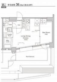 プラウドフラット渋谷富ヶ谷 901 間取り図