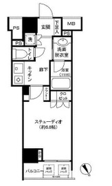 ファミール東京グランリッツ 9階 間取り図