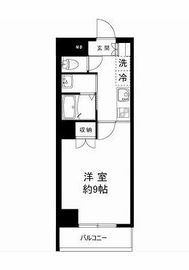 ニューリバー新宿 203 間取り図