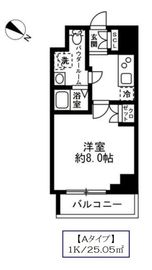 ラクラス日本橋浜町 302 間取り図