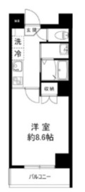 ニューリバー新宿 401 間取り図