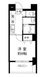 ニューリバー新宿 601 間取り図