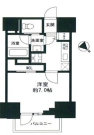 ピアース赤坂 9階 間取り図