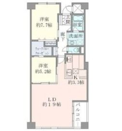 グランマルジュ市ヶ谷 106 間取り図