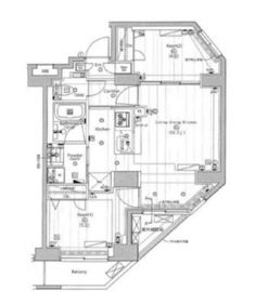 プレミアムキューブジー渋谷神南 15階 間取り図