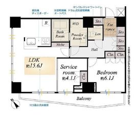 アトラスタワー六本木 11階 間取り図