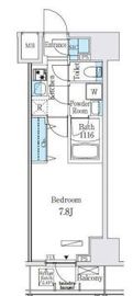 レジディア大手町北 403 間取り図