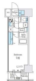 レジディア大手町北 202 間取り図