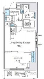 レジディア大手町北 501 間取り図