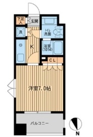 フォレシティ麻布十番 701 間取り図