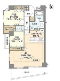 ブランズ東中野プレミアム 3階 間取り図