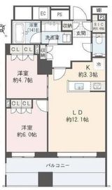 パークコート神宮前 The Forest 702 間取り図