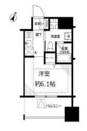 ベルファース水天宮前 603 間取り図