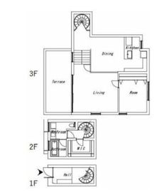 バークレーン中目黒 006 間取り図