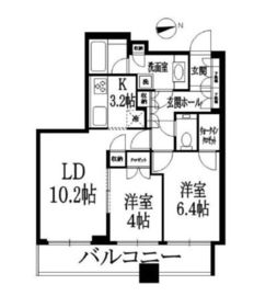 アトラスタワー西新宿 3階 間取り図