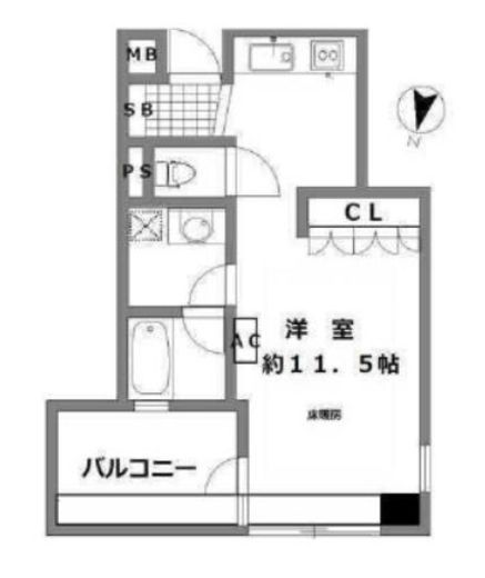 リビオレゾン本郷 9階 間取り図