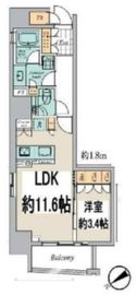 クレストコート清澄庭園 901 間取り図