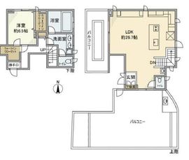 ヴィヴァーチェ高輪 401 間取り図