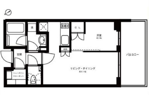 パークコート浜離宮ザ・タワー 5階 間取り図