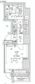 リヴシティ赤坂 8階 間取り図