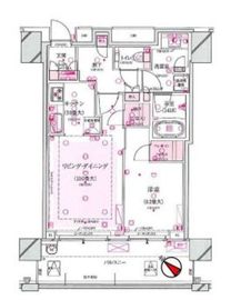 クロスエアタワー 14階 間取り図