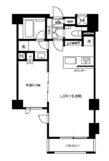 オープンレジデンシア神楽坂若宮町 3階 間取り図