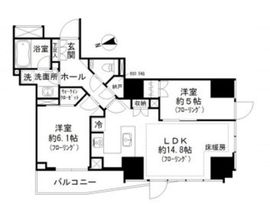 パークリュクス虎ノ門 17階 間取り図