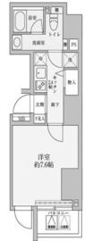 リヴシティ赤坂 1301 間取り図