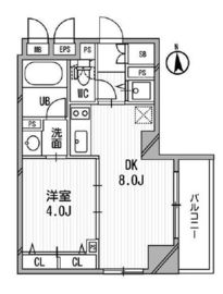 クリオ三田ラ・モード 904 間取り図