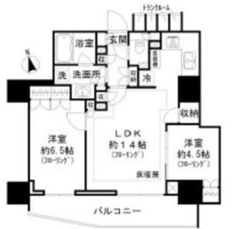 パークリュクス虎ノ門 18階 間取り図