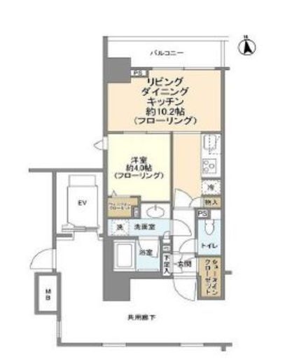 ピアース南麻布 4階 間取り図
