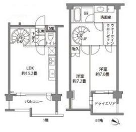 カスタリア八雲 104 間取り図