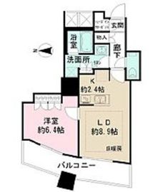 ザ・パークハウス西新宿タワー60 5階 間取り図