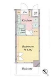 フィーノ渋谷 4階 間取り図