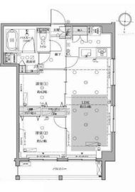 ラグディア麻布十番 601 間取り図