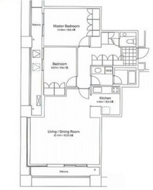 グランパークハイツ 806 間取り図