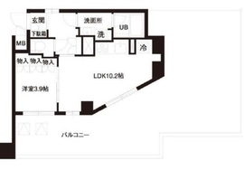 レジディア白金高輪 406 間取り図