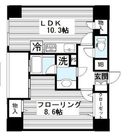 ダイアパレスシェルトワレ目黒 6階 間取り図