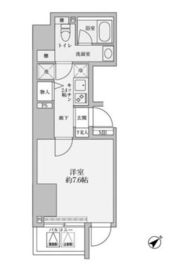 リヴシティ赤坂 1202 間取り図