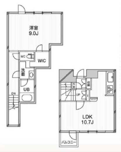 アーバンフラッツ目黒本町 107 間取り図