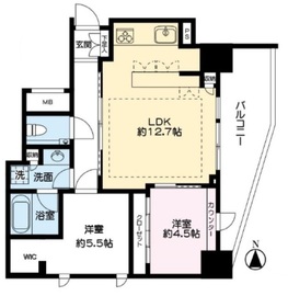 アトラス新宿左門町 12階 間取り図