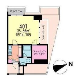 ラフィーヌ駒場クラシック 401 間取り図