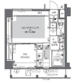 ZOOM渋谷神山町 2階 間取り図