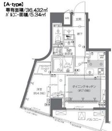 ZOOM渋谷神山町 5階 間取り図