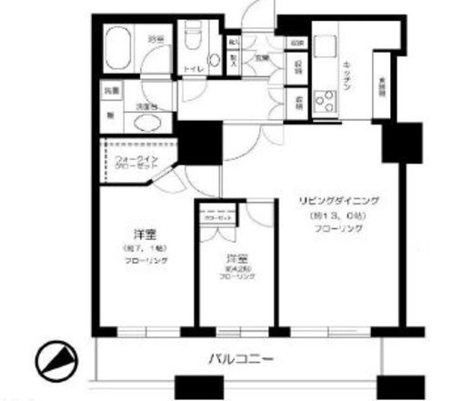 東京ツインパークス レフトウィング 19階 間取り図