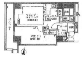 シティコート目黒 4-210 間取り図