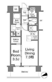 リビオレゾン渋谷笹塚 1階 間取り図