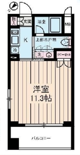 オーベルジュ日本橋 5階 間取り図